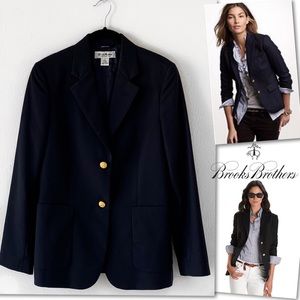 Brooks Brothers Jackets & Coats - Brooks Brothers Two Button Navy Wool Blazer SZ 8 Brooks Brothers Jackets & Coats - Brooks Brothers Two Button Navy Wool Blazer SZ 8